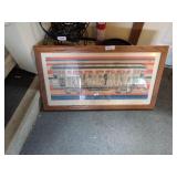 1987 Public Service IN Electric Trolley Framed Art
