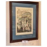 (3) German Framed Art Pieces - **