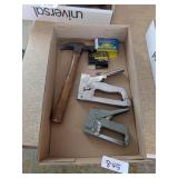 (2) Staple Guns, Some Staples & Hammer