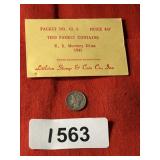 1941 Mercury head dime