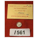1929S Mercury head dime