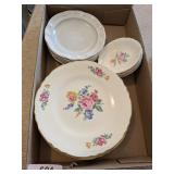 Vintage Floral Everyday Plates & Other
