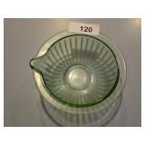 Green Depression Bowl w/ Spout
