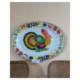 Vintage Turkey Platter -**
