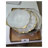 Milk Glass Deviled Egg Plate, Fruit Bowl & Other