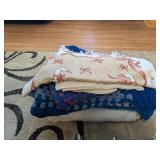 (2) Hand Crocheted Small Afghans +