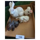 Ceramic Bunny Box Lot
