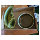 (2) Glazed Pottery Pieces