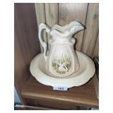 Pitcher & Basin Set w/ Swan Design