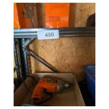 Black Light Weight Metal Shelf