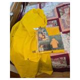(2) Climate Gear PVC Trench Coats w/ Snap On Hat