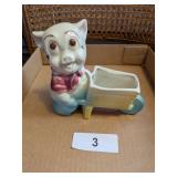 Vintage Small Pig Planter