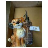 Royal Copley Planter "Skip" The Dog -**