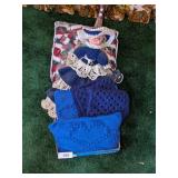 Hand Crocheted Afghan + Other Handmade Decor