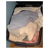 Large Tote w/ Lid Includes, Blankets, Sheets &