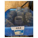 Plastic Tub w/ Canning Jars