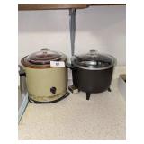 Older Style Crockpot + Presto Fryer