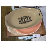 Bread Platter, Ironstone Platter & Other -**