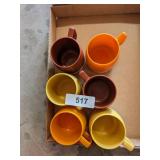 (6) Dinex By Thermos Plastic Mugs
