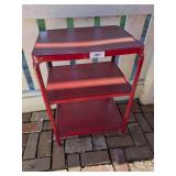 Vintage Red Rolling Cart