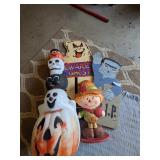 Halloween Decor & Small Scarecrow
