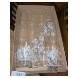 (8) Lily Painted Drinking Glasses +