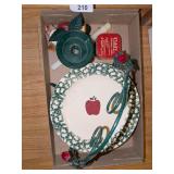Country Apple Display + Apple Cinnamon Candle &