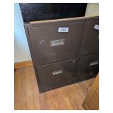 Two Drawer Metal File Cabinet