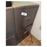 Two Drawer Metal File Cabinet