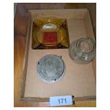 Amber Ashtray, Pineapple Coasters & Other