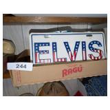 Elvis Front License Plate + (2) Truck Tins