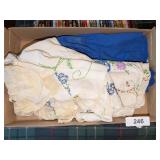 Embroidered Tablecloths + Plain Tablecloth