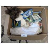 Cleaning Supplies w/ Caddy + Kitchen Towels,
