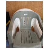 (5) Plastic Patio Chairs