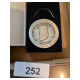 Washington Indiana Daviess Co. Pewter Medallion