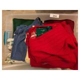 Small Tote w/ Lid + Ladies Christmas Sweaters