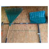 Leaf Rake & Snow Shovel
