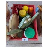Garden Box Lot In Plastic Crate