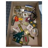 Vintage Military Uniform Pins & Patches
