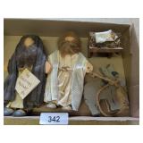 Primitive Handcrafted Nativity Set