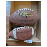 (2) Footballs