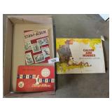 (2) Vintage Stamp Albums w/ Few Stamps +