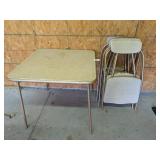 Vintage Hamilton Cosco Card Table w/ (4) Chairs