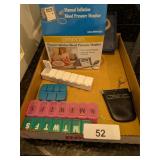 Blood Pressure Monitor & Pill Organizers