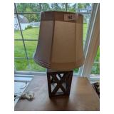 Barnwood Look Table Lamp