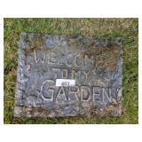 Welcome To My Garden Landscape Stone