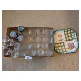 (8) Wine Glasses + Snack Platter &
