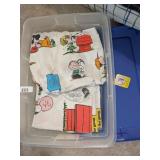 Vintage Snoopy Peanuts Twin Sheets &