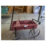 Decorative Red Wagon
