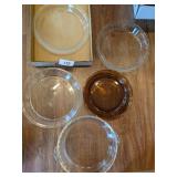 (5) Glass Pie Plates